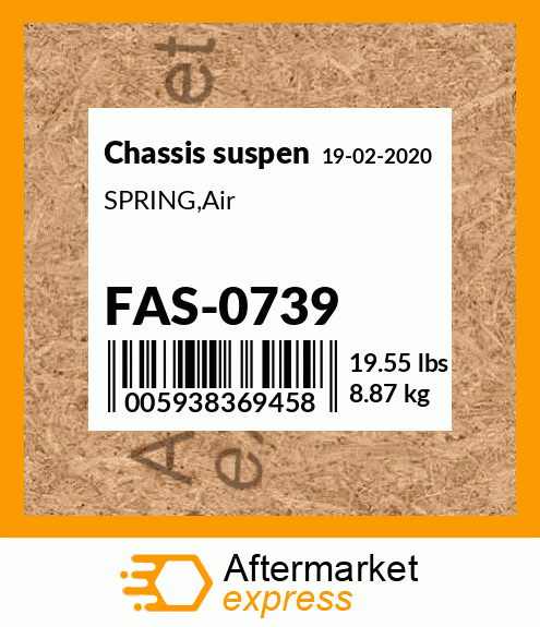 Spare part FAS-0739 + SPRING,Air