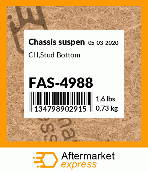 Spare part FAS-4988 + CH,Stud Bottom