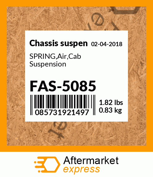 Spare part FAS-5085 + SPRING,Air,Cab Suspension