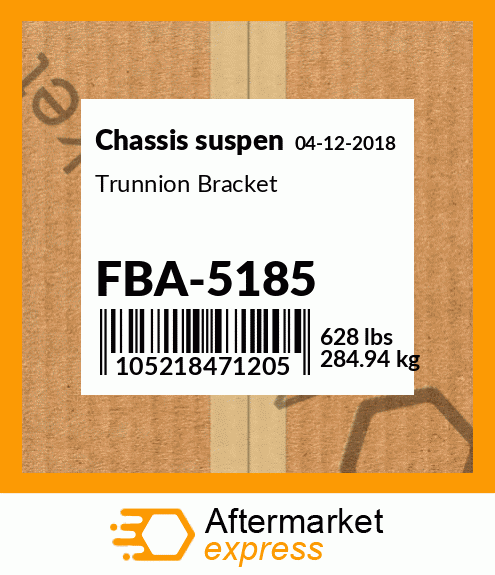 Spare part FBA-5185 + Trunnion Bracket