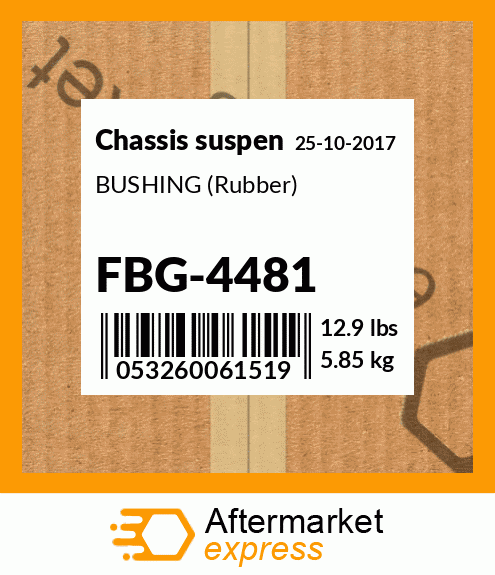 Spare part FBG-4481 + BUSHING (Rubber)