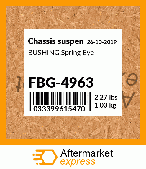 Spare part FBG-4963 + BUSHING,Spring Eye