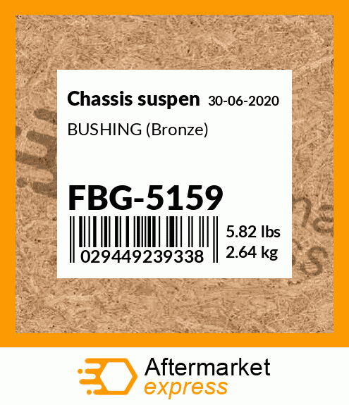 Spare part FBG-5159 + BUSHING (Bronze)