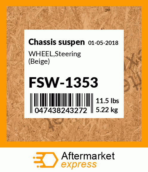 Spare part FSW-1353 + WHEEL,Steering (Beige)