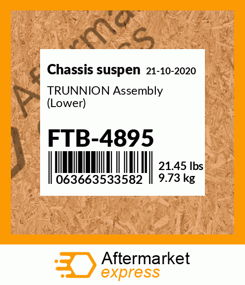 Spare part FTB-4895 + TRUNNION Assembly (Lower)