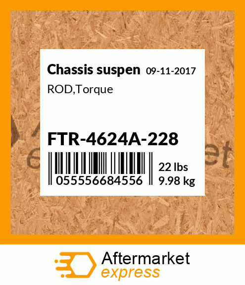 Spare part FTR-4624A-228 + ROD,Torque