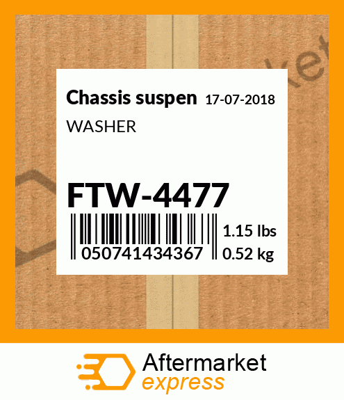 Spare part FTW-4477 + WASHER