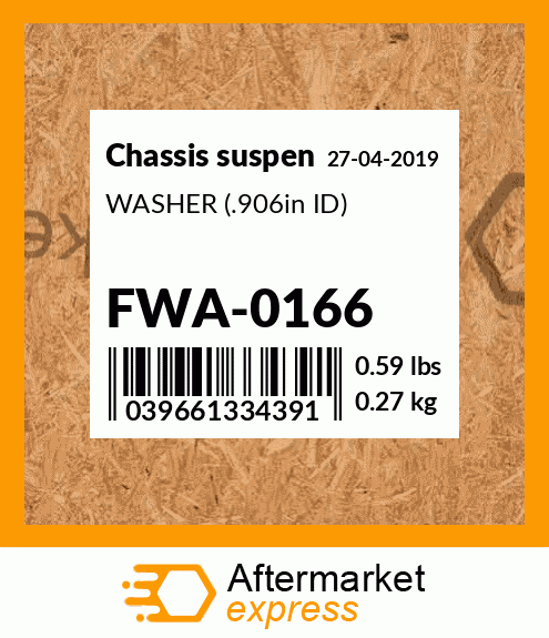 Spare part FWA-0166 + WASHER (.906in ID)