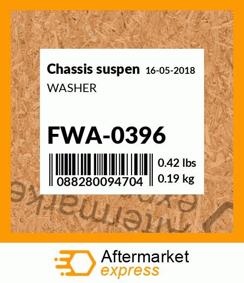 Spare part FWA-0396 + WASHER