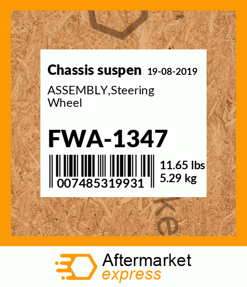 Spare part FWA-1347 + ASSEMBLY,Steering Wheel