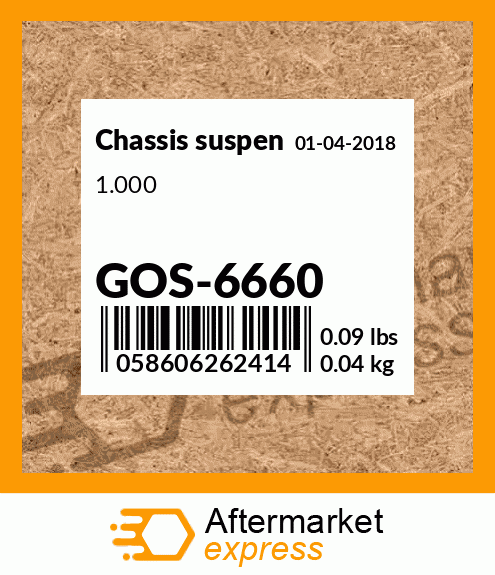 Spare part GOS-6660 + 1.000