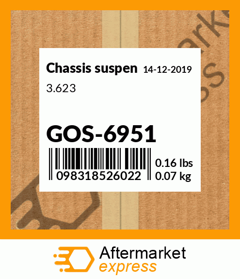 Spare part GOS-6951 + 3.623