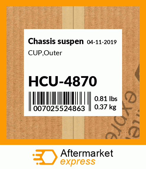 Spare part HCU-4870 + CUP,Outer