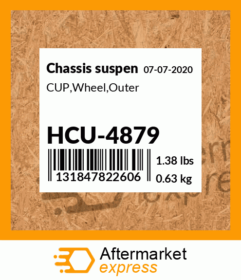 Spare part HCU-4879 + CUP,Wheel,Outer