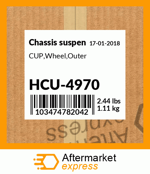 Spare part HCU-4970 + CUP,Wheel,Outer