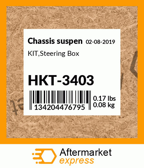 Spare part HKT-3403 + KIT,Steering Box