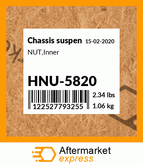 Spare part HNU-5820 + NUT,Inner