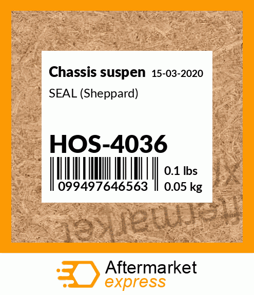 Spare part HOS-4036 + SEAL (Sheppard)