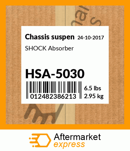 Spare part HSA-5030 + SHOCK Absorber