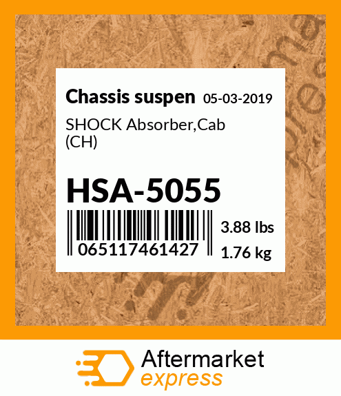 Spare part HSA-5055 + SHOCK Absorber,Cab (CH)