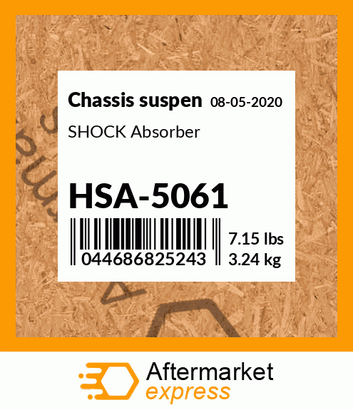 Spare part HSA-5061 + SHOCK Absorber