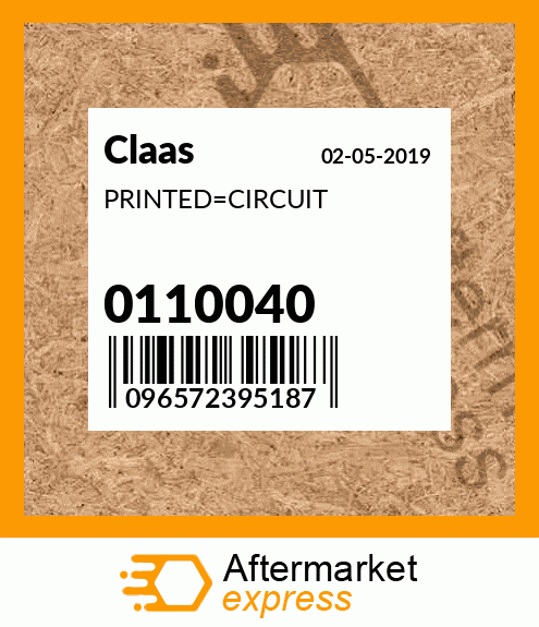 Spare part 0110040 + PRINTED_CIRCUIT