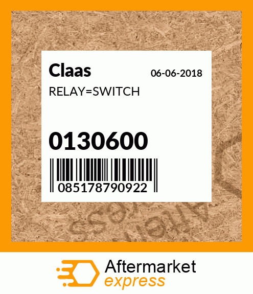 Spare part 0130600 + RELAY_SWITCH