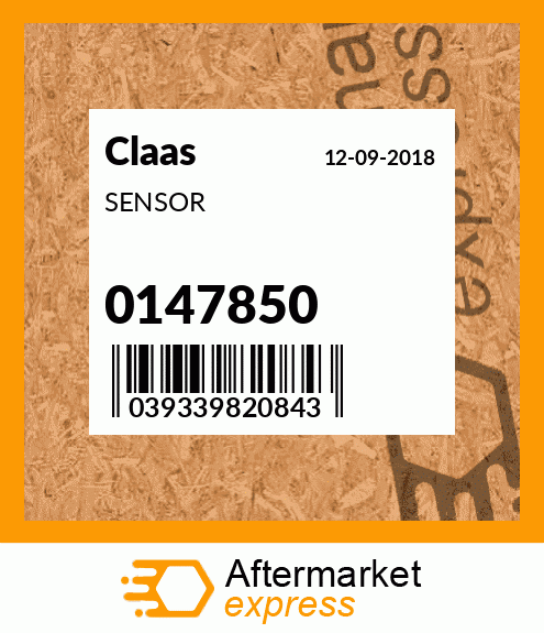 Spare part 0147850 + SENSOR