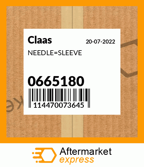 Spare part 0665180 + NEEDLE_SLEEVE