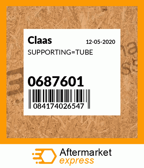 Spare part 0687601 + SUPPORTING_TUBE