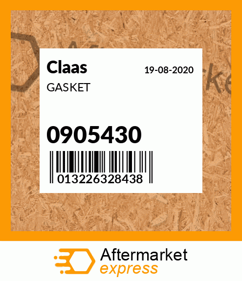 Spare part 0905430 + GASKET