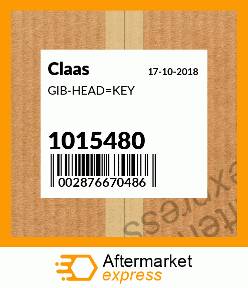 Spare part 1015480 + GIB-HEAD_KEY