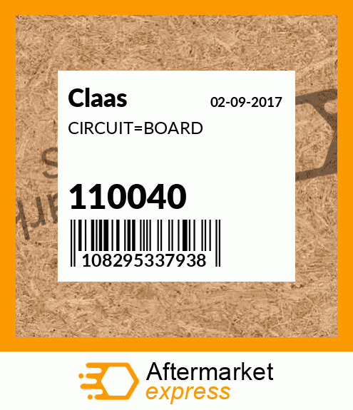 Spare part 110040 + CIRCUIT_BOARD