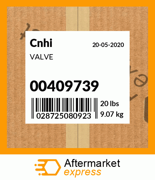 Spare part 00409739 + VALVE