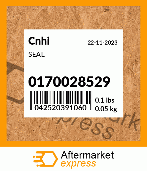 Spare part 0170028529 + SEAL