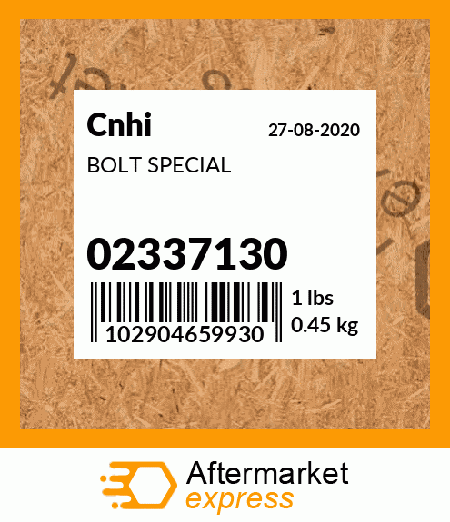 Spare part 02337130 + BOLT SPECIAL