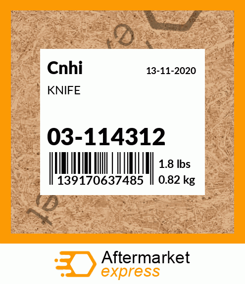 Spare part 03-114312 + KNIFE