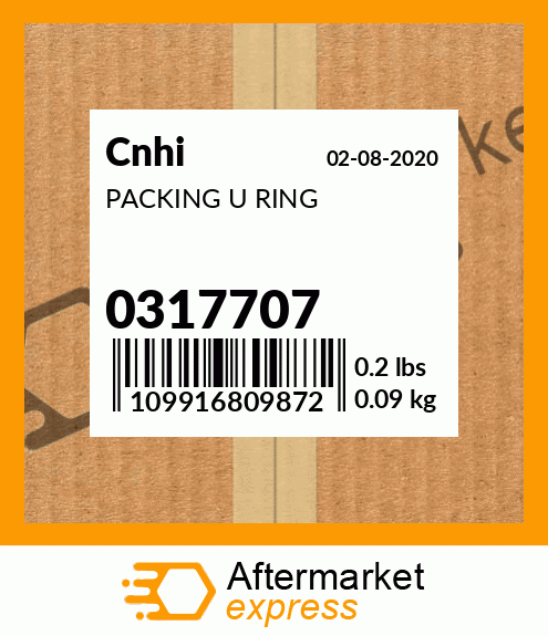 Spare part 0317707 + PACKING U RING