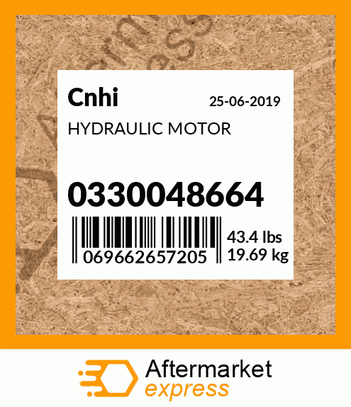 Spare part 0330048664 + HYDRAULIC MOTOR