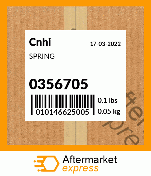 Spare part 0356705 + SPRING