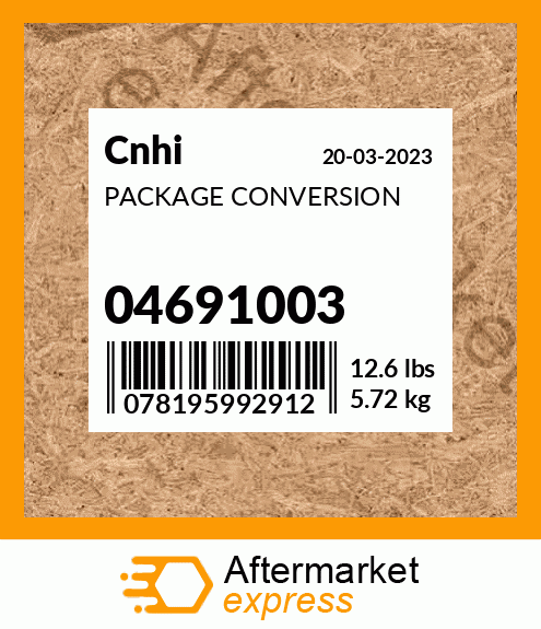 Spare part 04691003 + PACKAGE CONVERSION