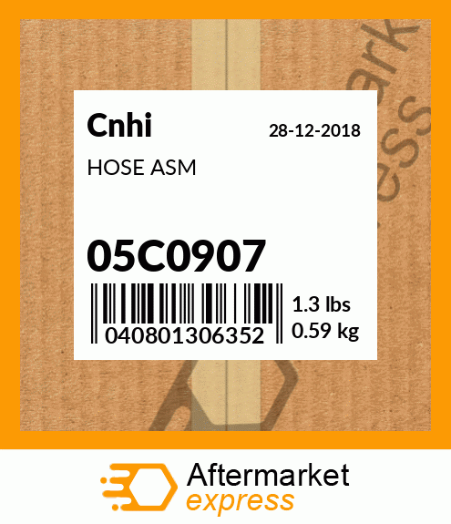 Spare part 05C0907 + HOSE ASM