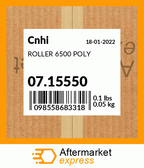 Spare part 07.15550 + ROLLER 6500 POLY