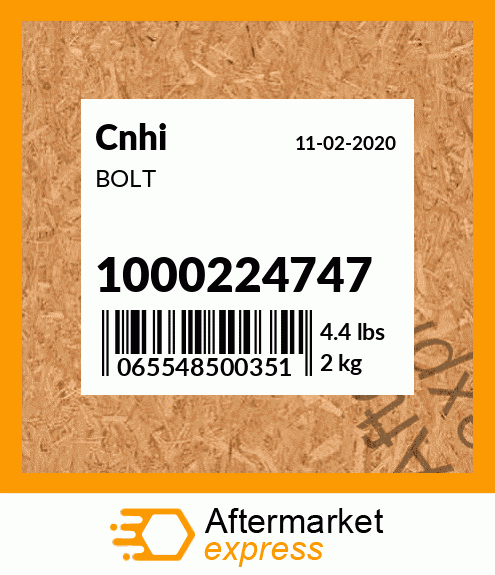 Spare part 1000224747 + BOLT