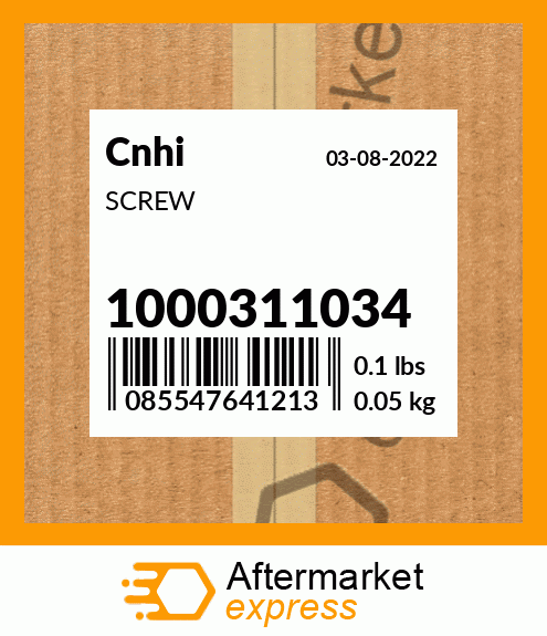 Spare part 1000311034 + SCREW