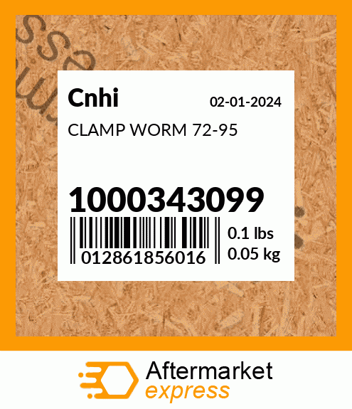 Spare part 1000343099 + CLAMP WORM 72-95