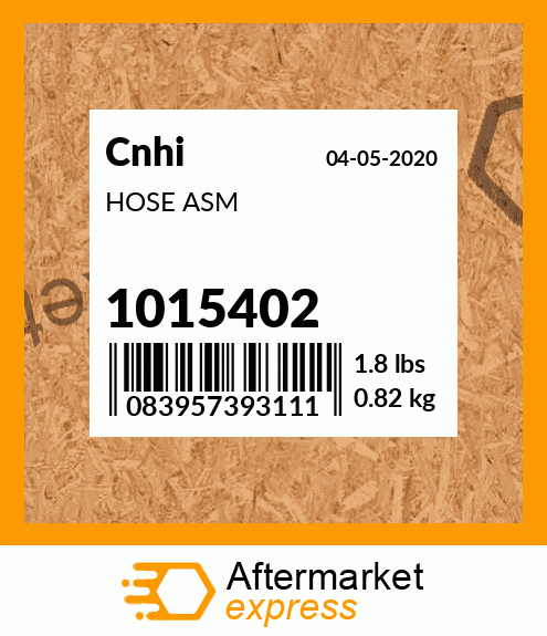 Spare part 1015402 + HOSE ASM