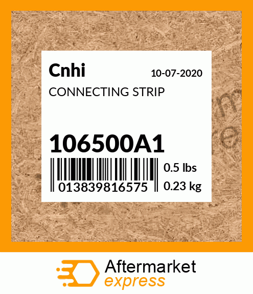 Spare part 106500A1 + CONNECTING STRIP