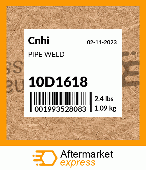 Spare part 10D1618 + PIPE WELD