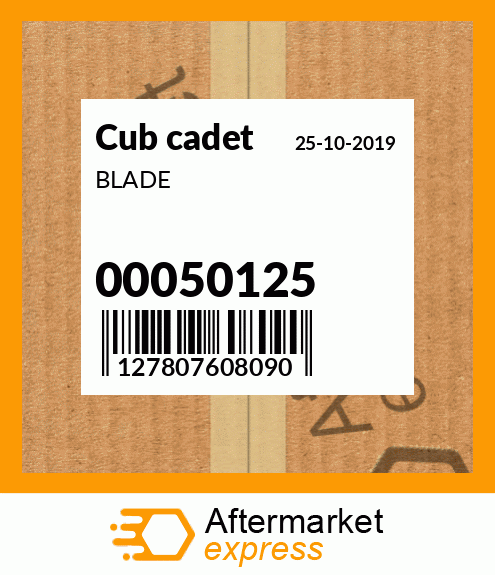 Spare part 00050125 + BLADE